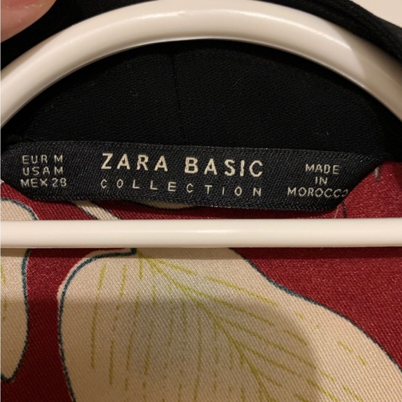 ZARA Burgundy Peony Floral Print Satin Kimono Full Length Blogger Favorite - Picture 6 of 6